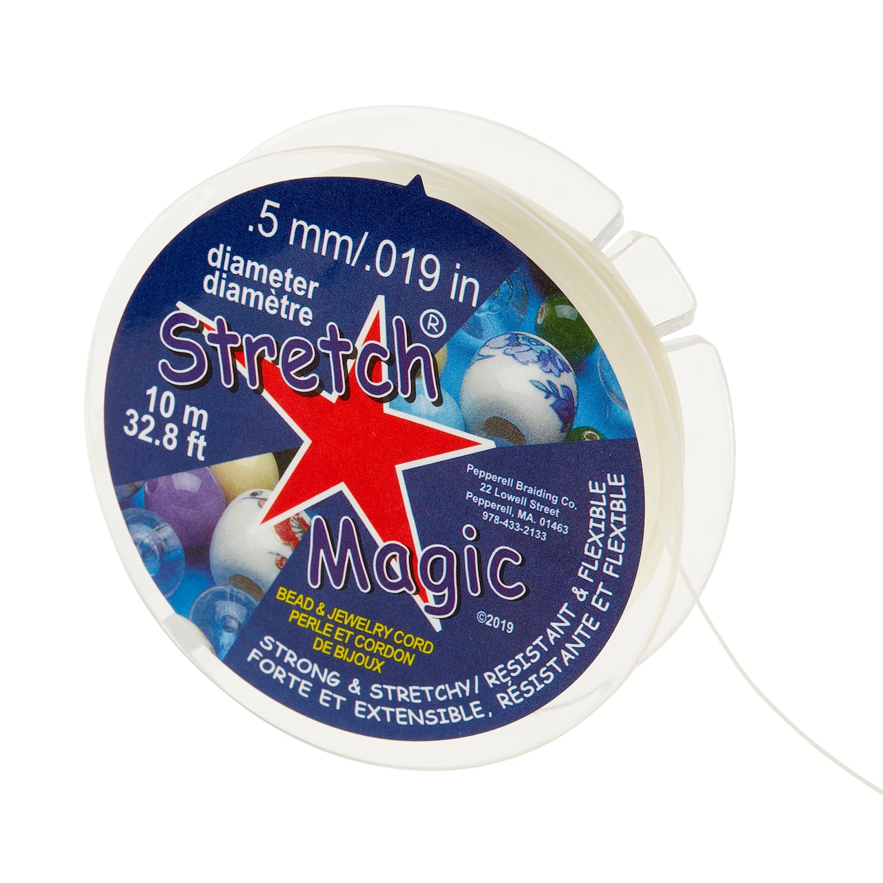 12 Pack: Stretch Magic® 0.5mm Pearl Bead & Jewelry Cord